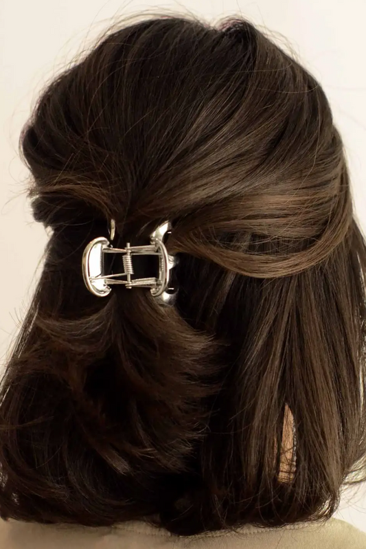 Metal Hair Claw Clip | Silver