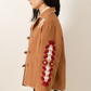 Western Cactus Bloom Jacket, White Cactus