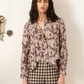 Chancery Sepia Floral Shirt, Nude