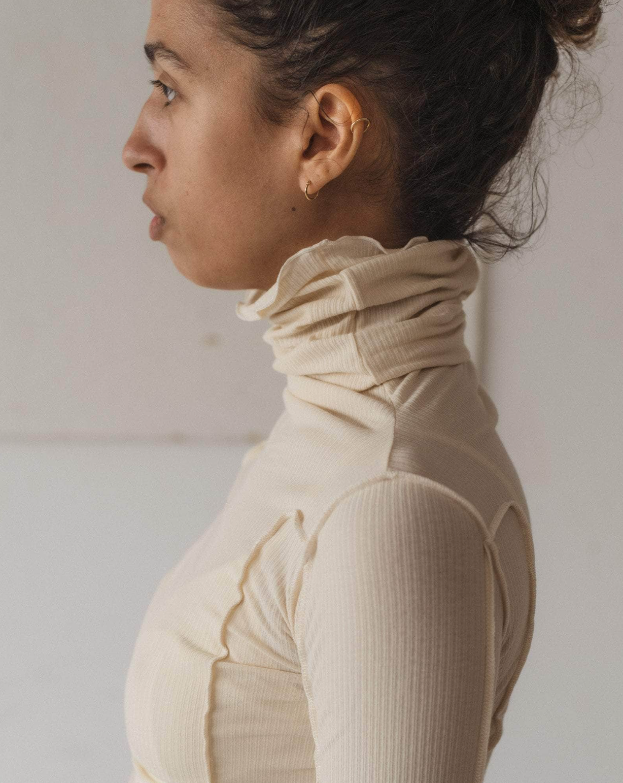 Omato Turtleneck, Off-white