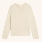 Lamis Washed Cotton Sweater, Off White