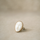 Carved Face Bone Ring
