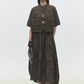 Cotton Stitched Top, Brown