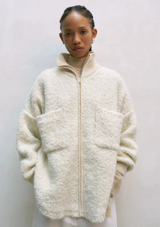 Wool & Mohair Jacket, Natural