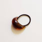 Bold Crescent Resin Hair Tie | Amber