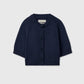 Cotton Buttoned Up Top, Navy