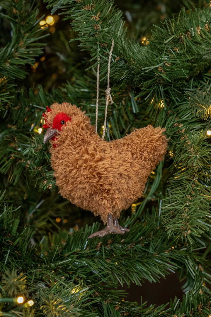 Brown Hen Ornament