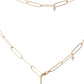 Gold Popsicle Chain with Diamonds 18"