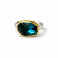 London Blue Topaz 18K Gold & Sterling Silver Ring
