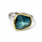 London Blue Topaz Ring in 18KG & Sterling Silver