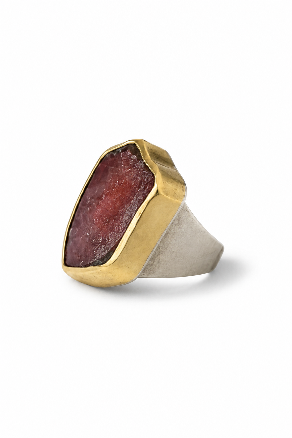 Watermelon Tourmaline Ring set in 18K Gold