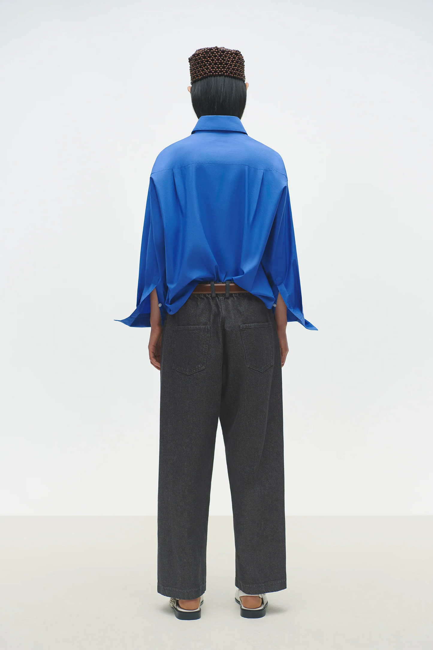 Denim Straight Pant, Black