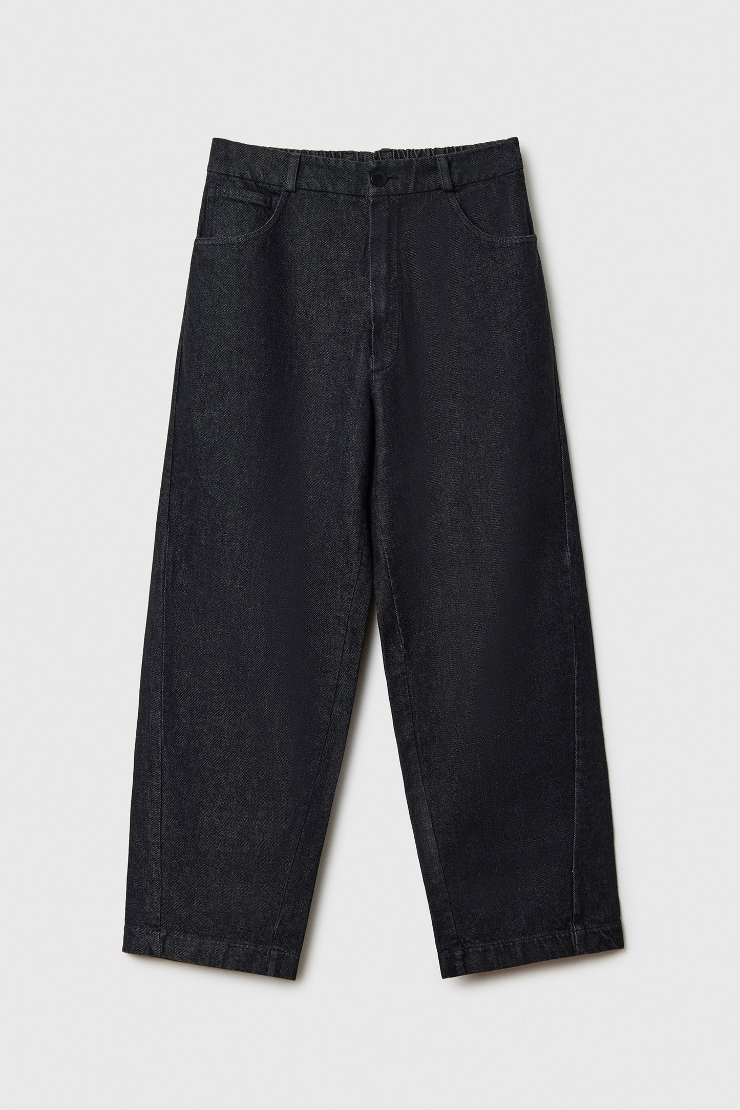 Denim Straight Pant, Black
