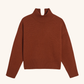 Nana Turtleneck Merino Wool Sweater, Tobacco