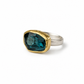 London Blue Topaz 18K Gold & Sterling Silver Ring