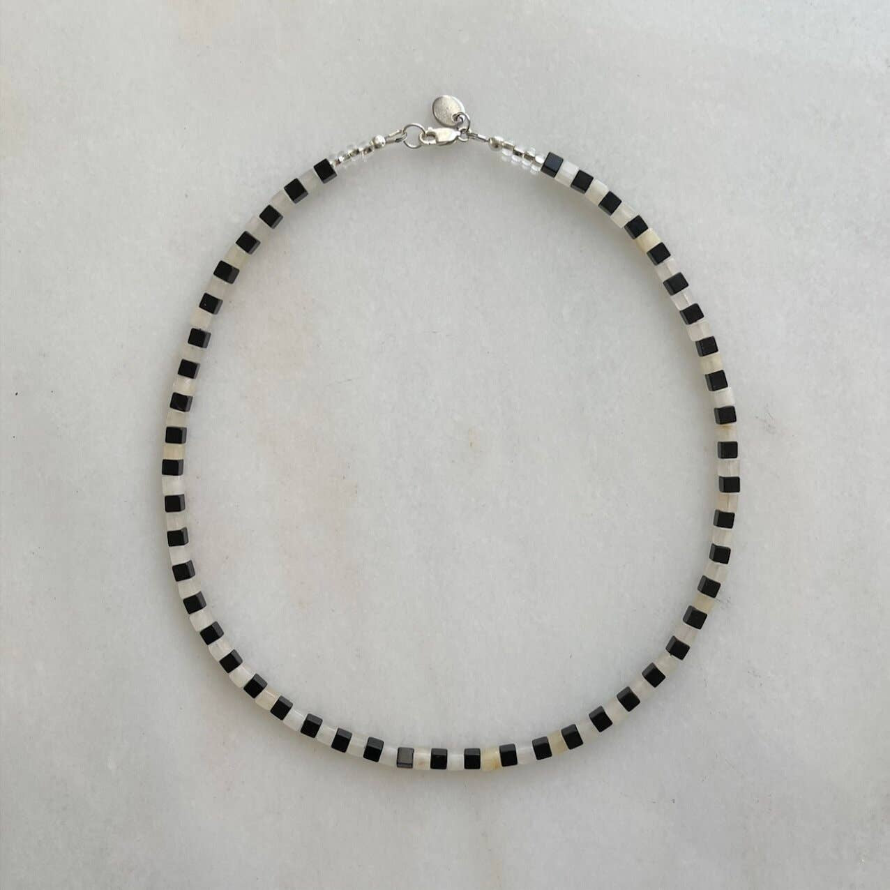 Check Cube Necklace 18"