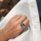 London Blue Topaz Ring in 18KG & Sterling Silver