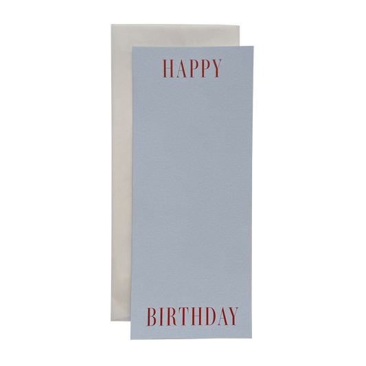 Happy Birthday No. 60: Powder Blue Card