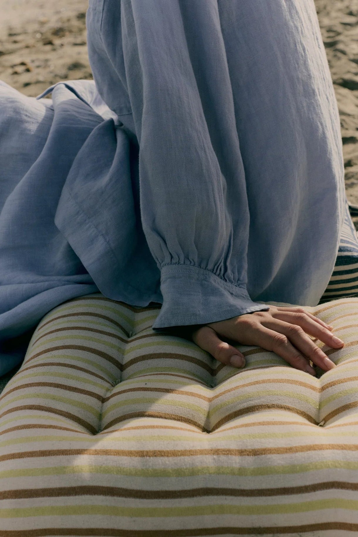 Linen Oversized Shirt, Egg Blue