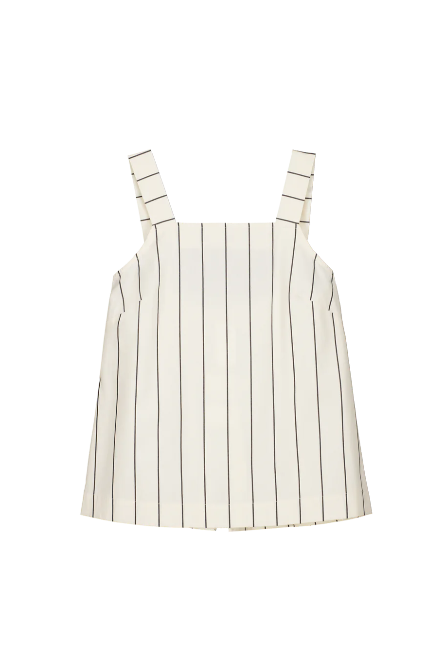 Elle Top, Greige Pinstripe