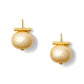 Buttery Gold Large Pebble Pearl Earrings