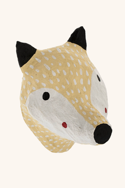 Fox, Cotton Mache Wall Trophy