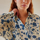 Francine Shirt, Floating Floral Linen