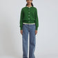 Ada Crewneck Cardigan, Pagoda Green