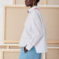Greta Shirt, White/Marine