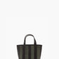 Striped Gorriti Handbag, Green & Black