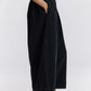 Corduroy Wide Pants, Dark Grey