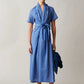 Jocelyn Dress, Blue Gauze Plaid