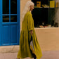 Garment Dyed Linen Shirt Dress, Olivine