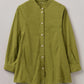 Raised Stripe Cotton Poplin Shirt, Pea Shoot