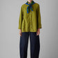 Raised Stripe Cotton Poplin Shirt, Pea Shoot