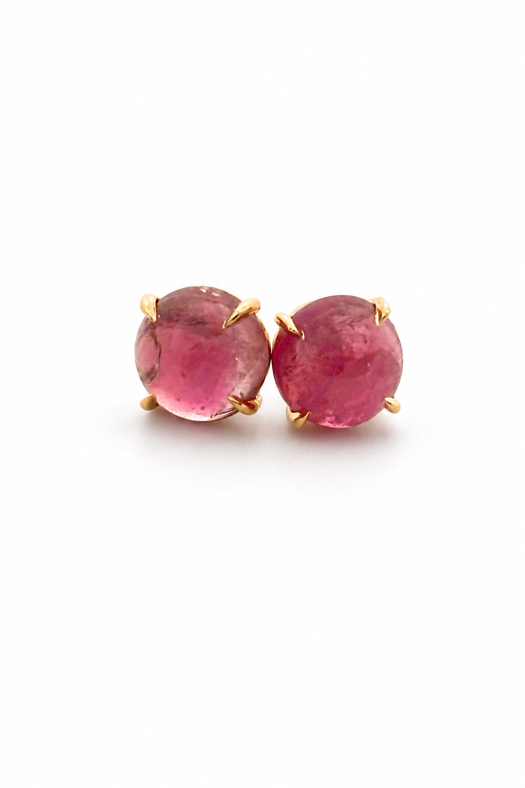 Pink Tourmaline Studs