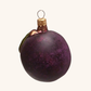 Plum Glass Ornament, Large