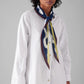 Raised Stripe Cotton Poplin Shirt, Paper White