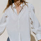 Rayne Blouse, Blue Stripe