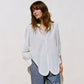 Rayne Blouse, Blue Stripe