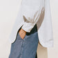Rayne Blouse, Blue Stripe