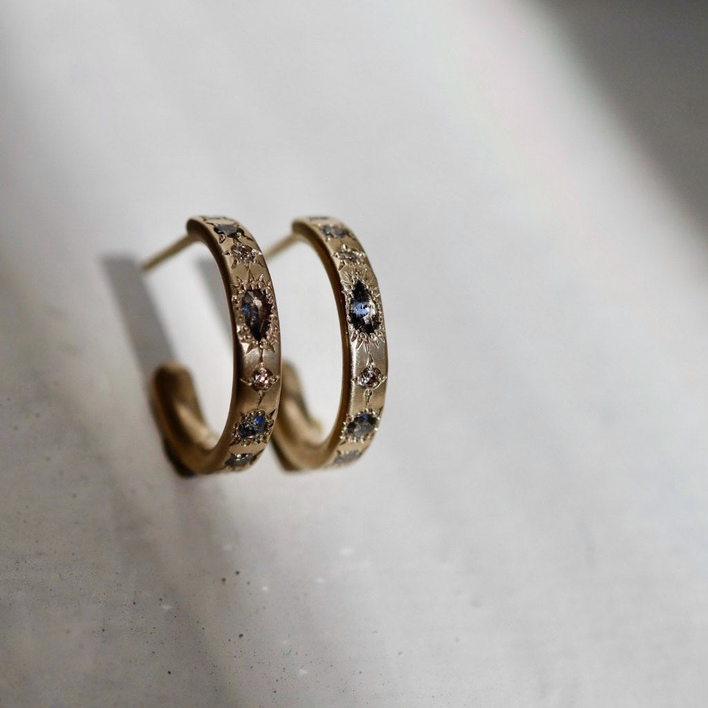 Scattered Diamond Hoops