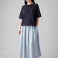 Linen Skirt, Egg Blue