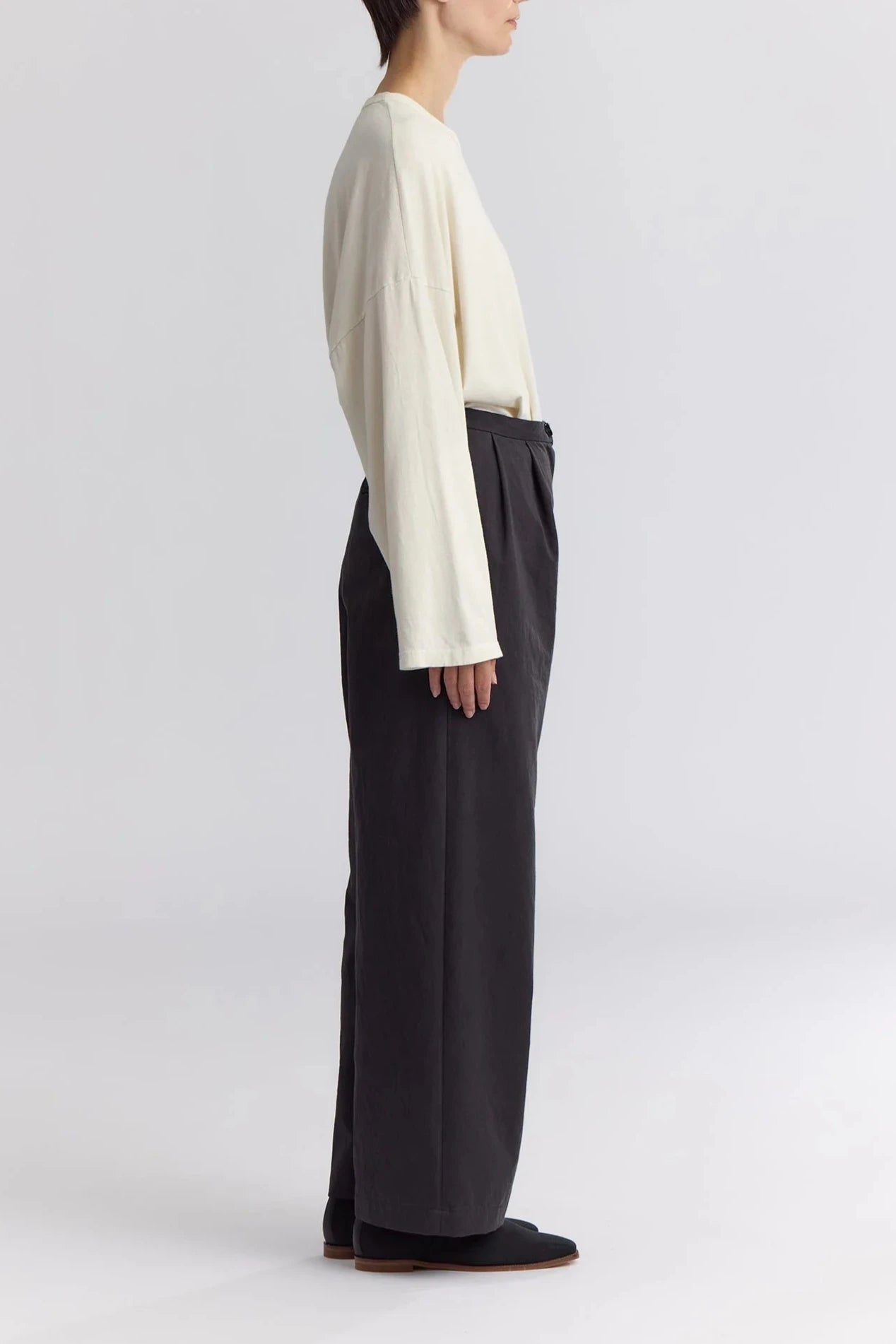 Straight Trousers, Dark Grey