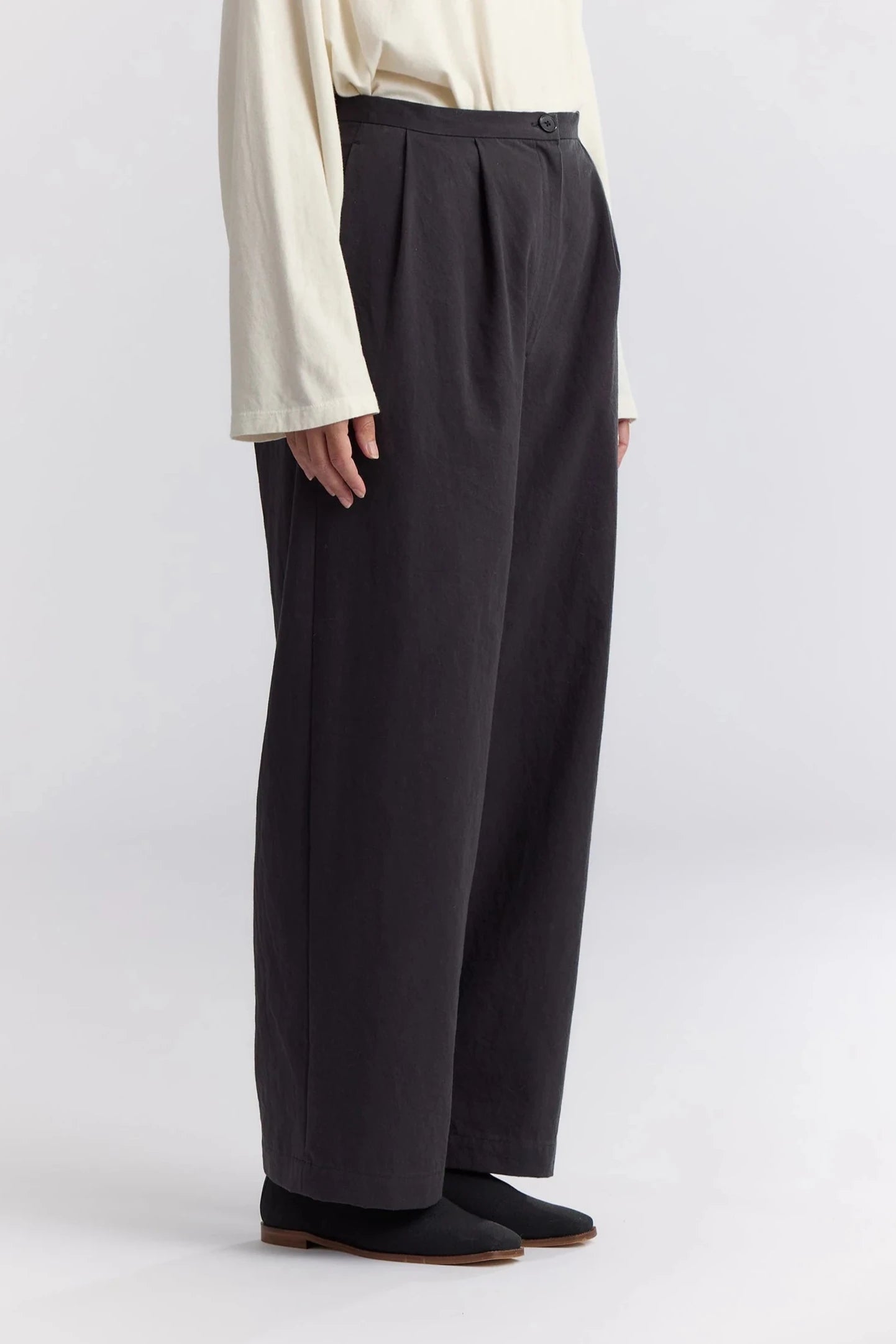 Straight Trousers, Dark Grey