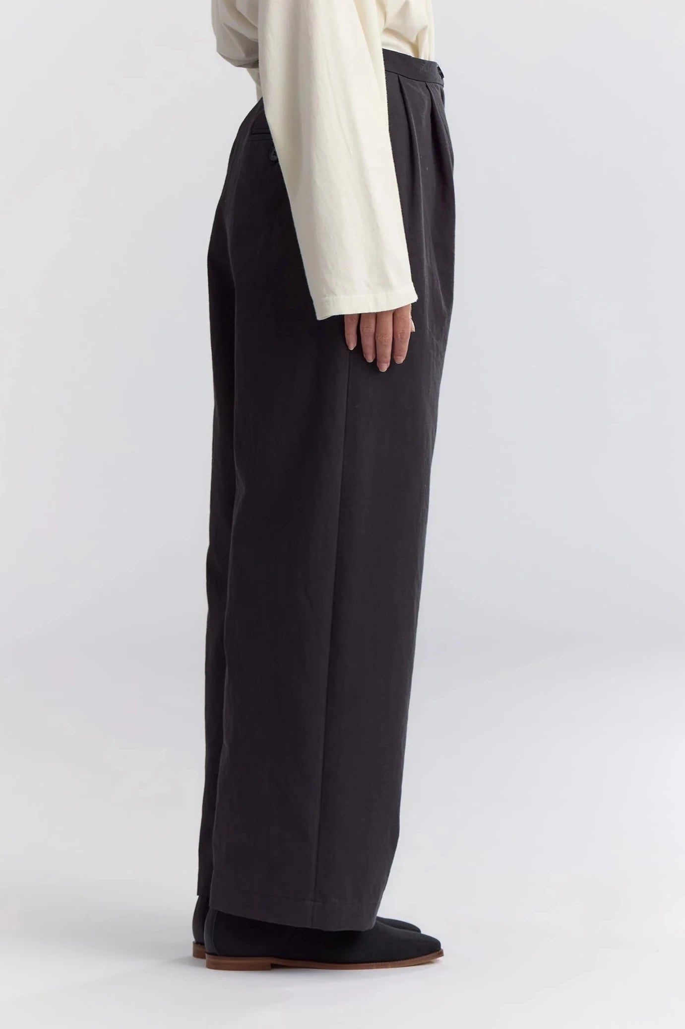 Straight Trousers, Dark Grey