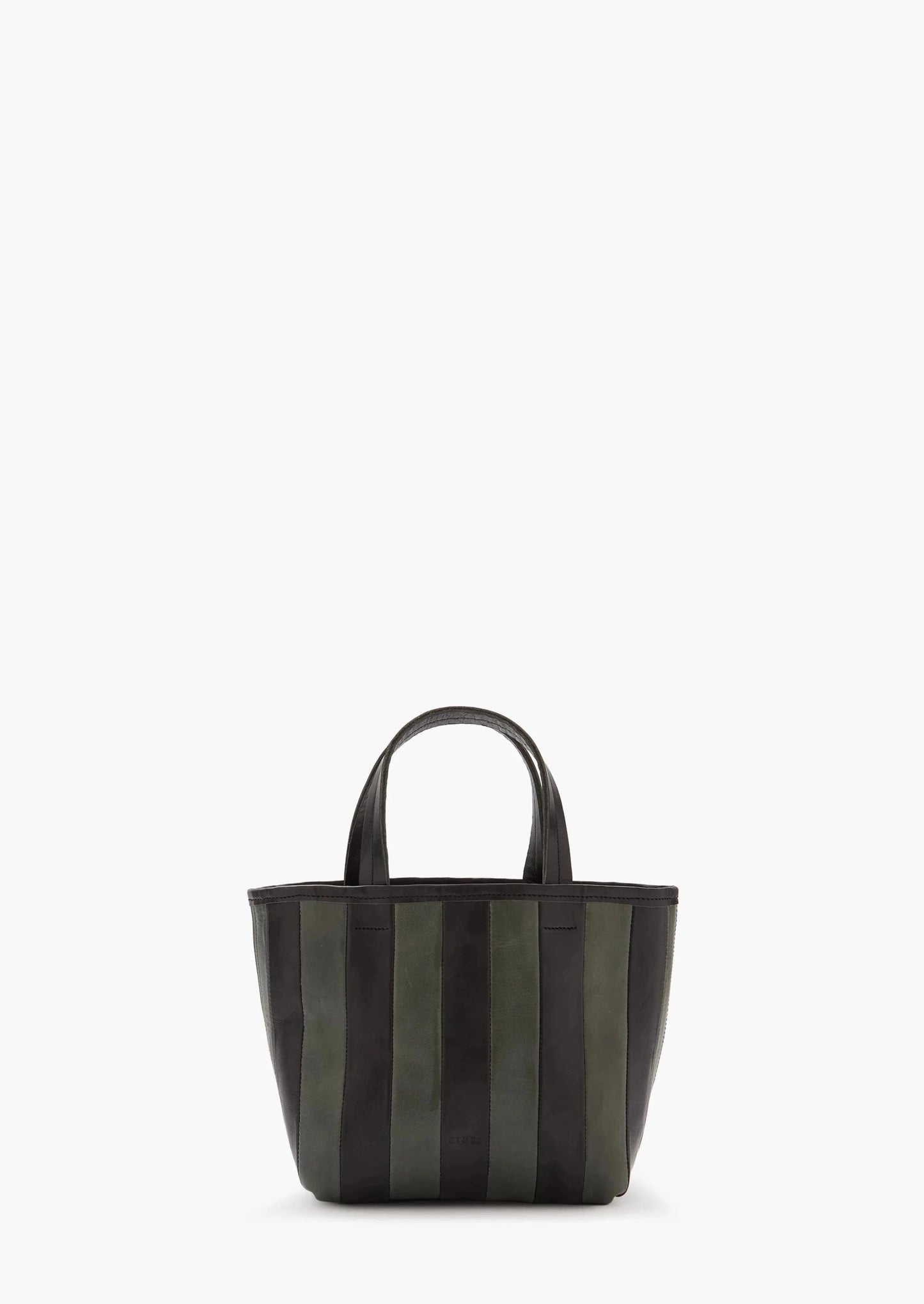 Striped Gorriti Handbag, Green & Black