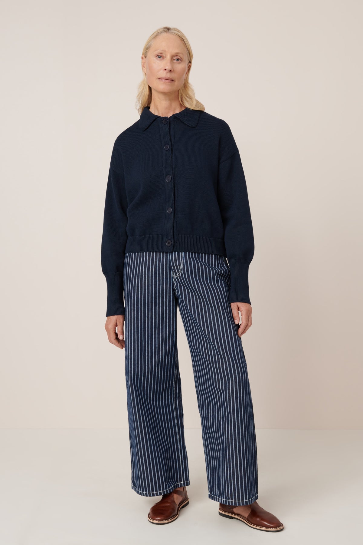 Utility Cardigan, Indigo