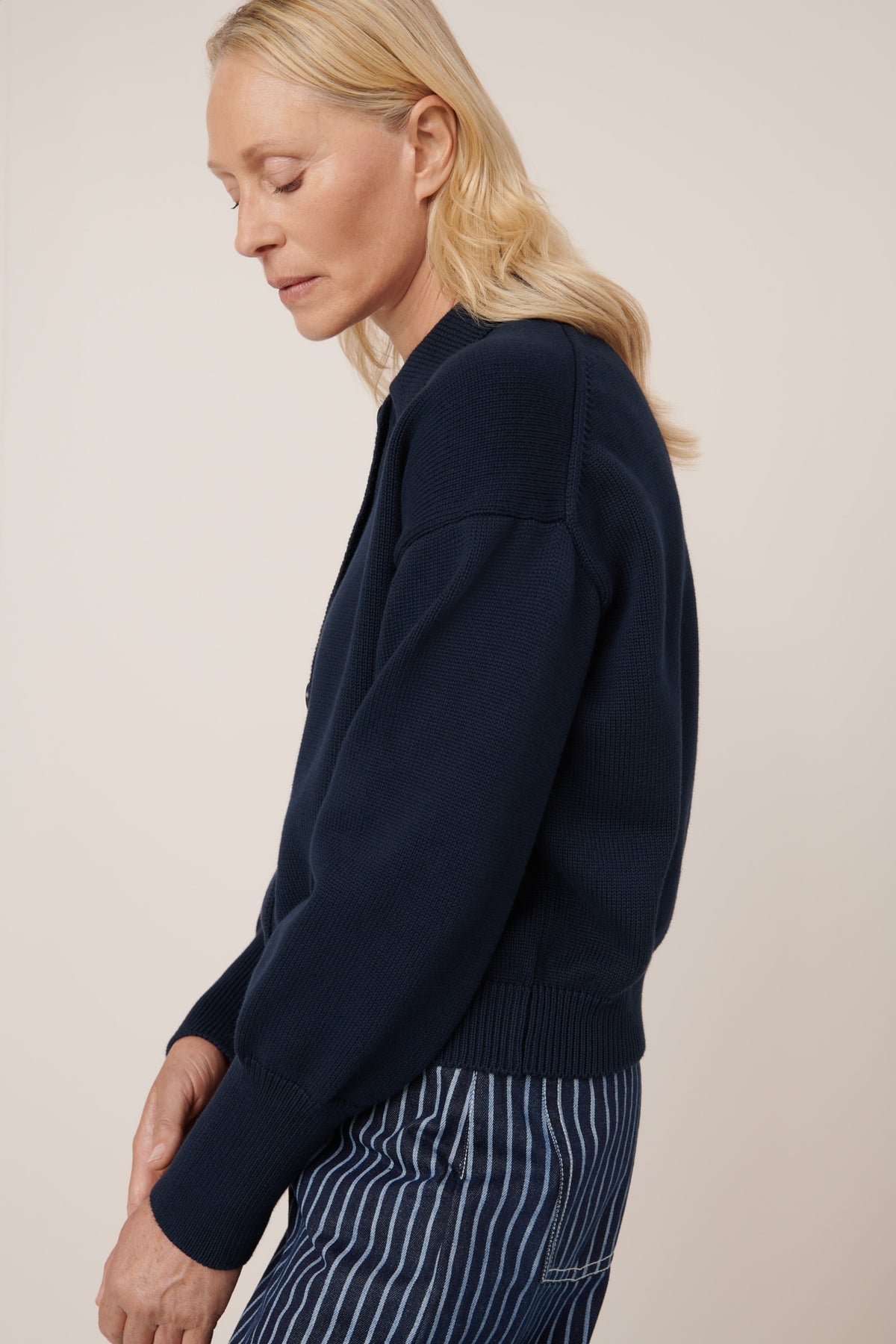 Utility Cardigan, Indigo
