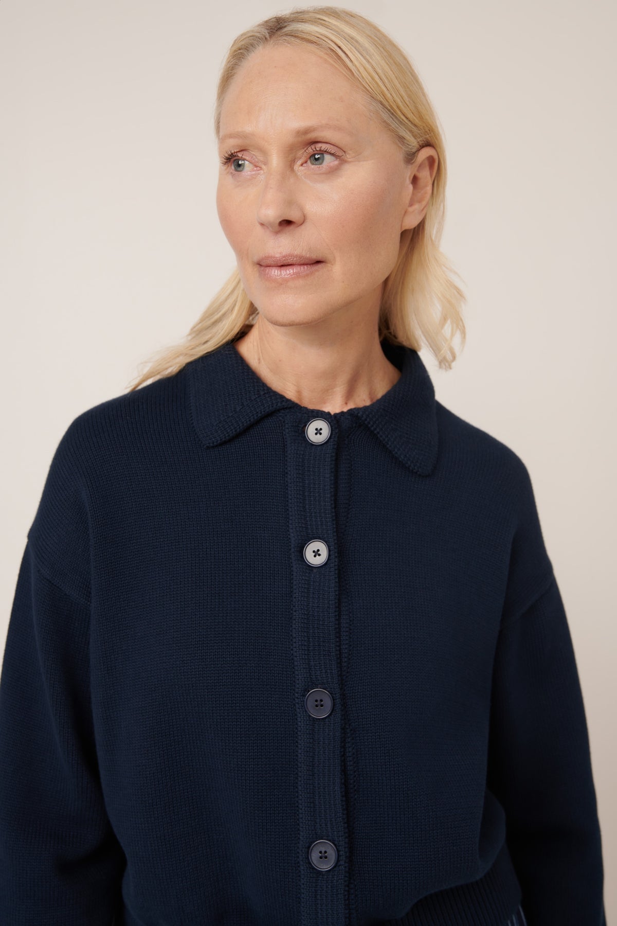 Utility Cardigan, Indigo